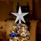 Ornativity Glitter Star Tree Topper - Christmas Silver Decorative Holiday Bethlehem Star Ornament - 8"